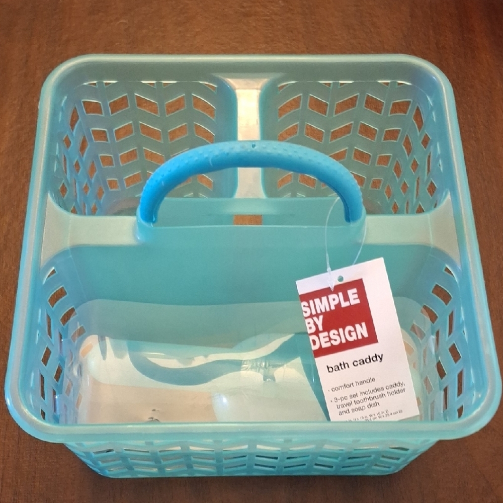 NWT Bath Caddy Set with Handle